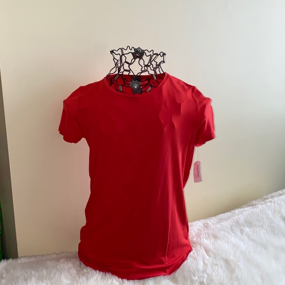 Majestic Filatures Short-Sleeve Crew Size 5 = XL Coquelicot Red - Picture 3 of 9